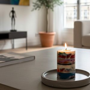 Upcycling Schichtkerze «Konglomerat» – Bild 4