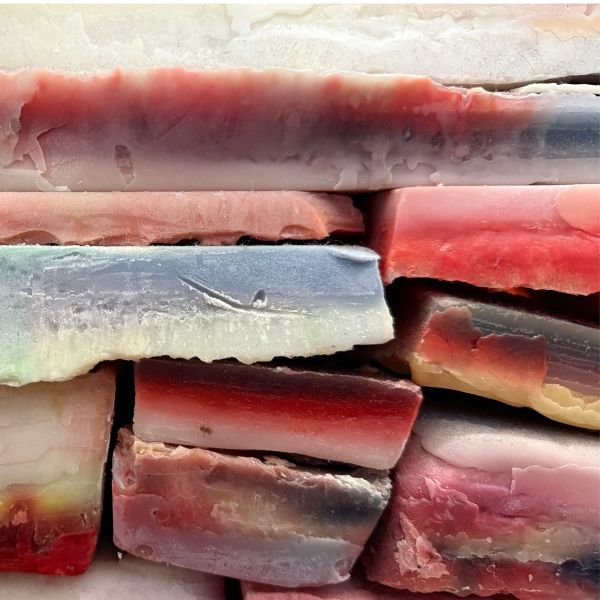 Upcycling Schichtkerze «Konglomerat»