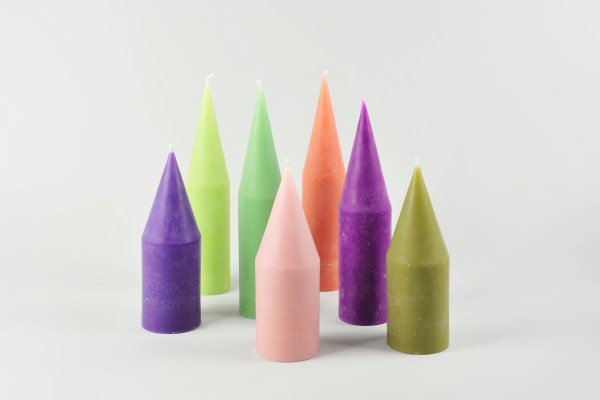 Designer Spitzkerzen Atelier Volvox bunt